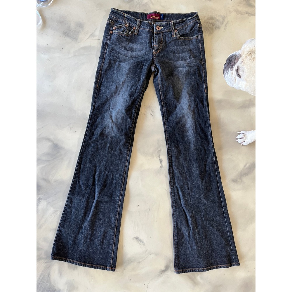 Bootcut Womens Dark Wash Straight Leg Denim Jeans Size 5 Indigo Stretch